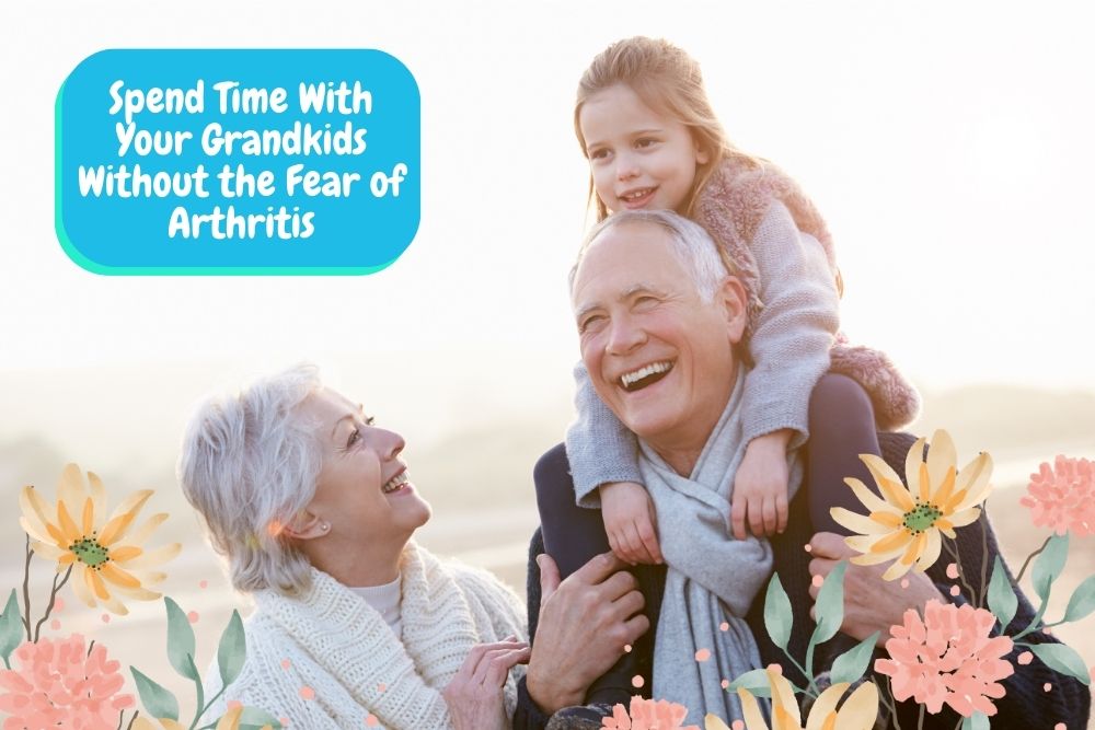 Spend Time With Grandkids tag with grandma grandpa and granddaughter